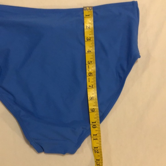 Time & Tru cobalt blue NWT front tie high waist bottom, S, 4-6 - Picture 7 of 9